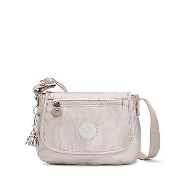 Kipling Sabian Metallic Crossbody Mini Tassen Beige | BE 1348WN